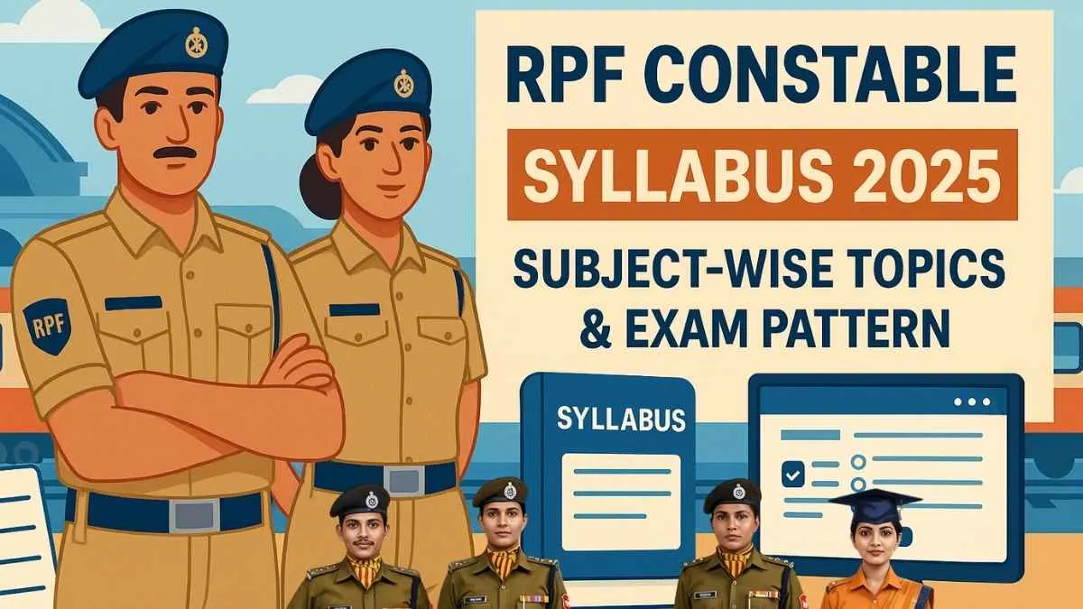 RPF Constable Syllabus 2025, Subject-wise Topics, Pattern & Physical Test Details