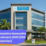 Bank of Maharashtra Generalist Officers Recruitment 2025, 500 Vacancies