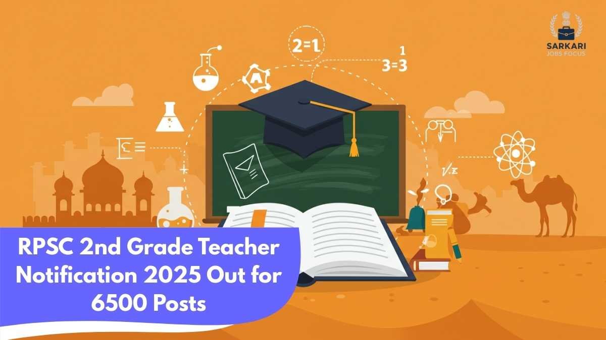 RPSC 2nd Grade Teacher Notification 2025 Out for 6500 Posts