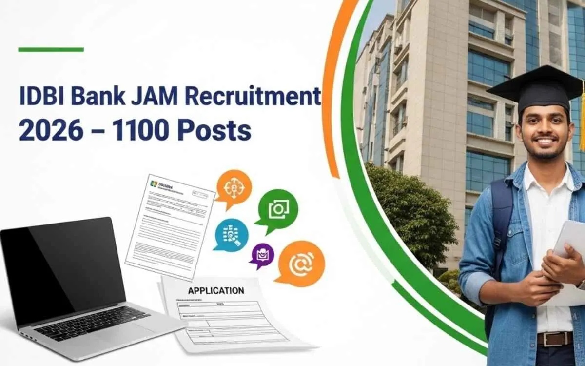 IDBI Bank Junior Assistant Manager (JAM) Recruitment 2026 - Apply Online for 1100 Posts