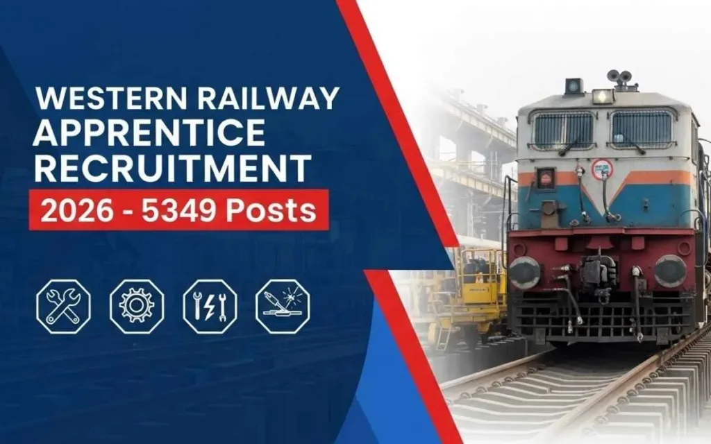 RRC Western Railway Apprentice Recruitment 2026, Apply Online for 5349 ITI Apprentice Posts