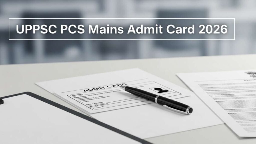 UPPSC PCS Mains Admit Card 2026 OUT